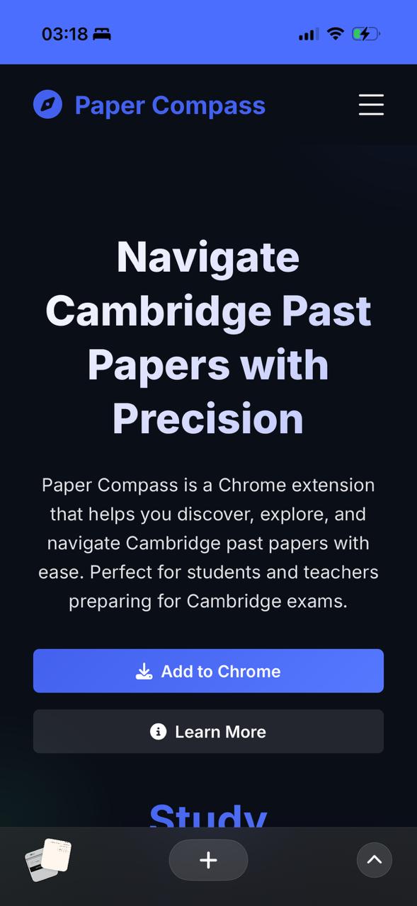 Paper Compass mobile background